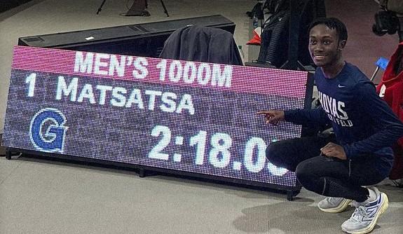News - Georgetown Freshman Tinoda Matsatsa Lowers Collegiate 1,000-Meter All-Time Mark at Hokie Invitational