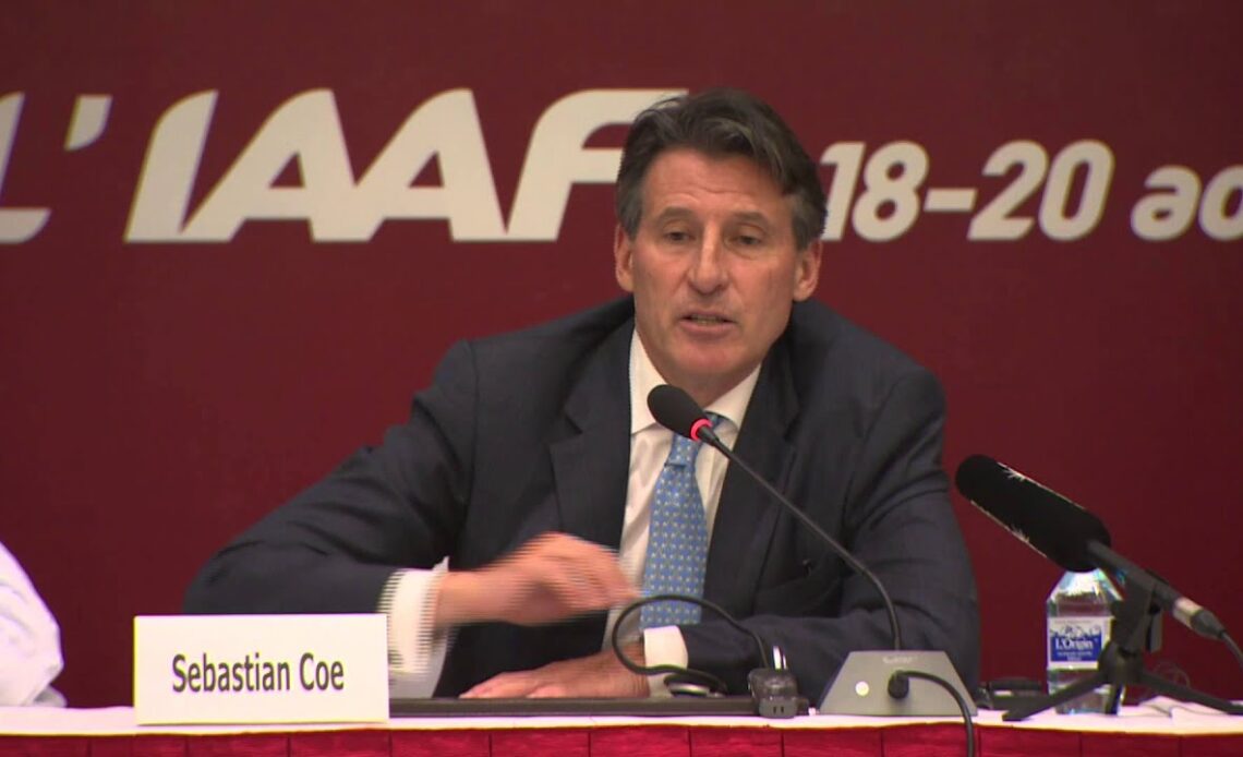 WCH 2015 Beijing - New IAAF President Sebastian Coe - Press Conference