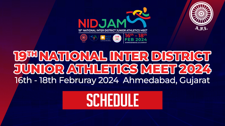 19th National Inter District Junior Athletics Meet 2024 Schedule