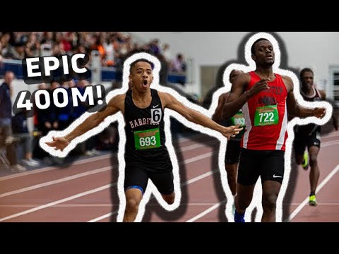 A Slingshot Around The Curve Results In An UPSET In Boys 400m At PTFCA Indoor Championships!