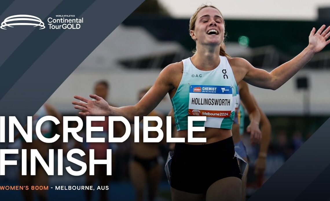 Claudia Hollingsworth breaks Australian 800m U20 record Continental