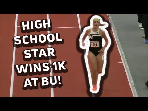 High Schooler Sadie Engelhardt Runs Crazy 2:41 1k To Win Bruce Lehane Scarlet & White Invitational