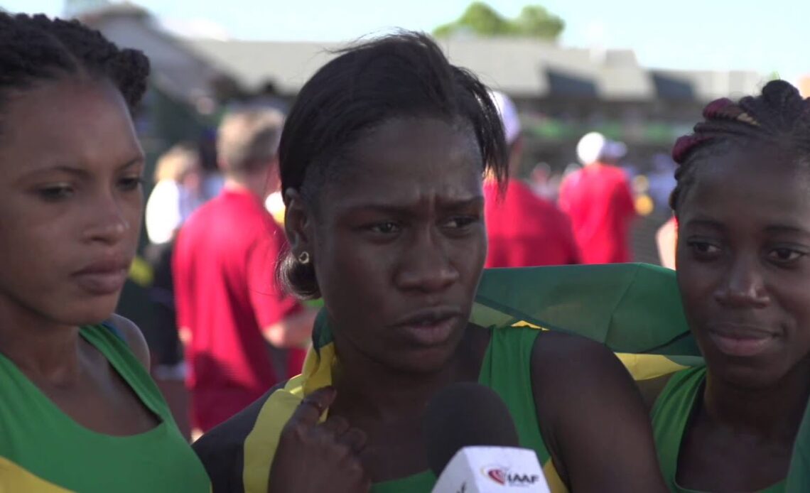 IAAF World Junior Championships 2014 - Jamaica Team 4X100M Women Silver