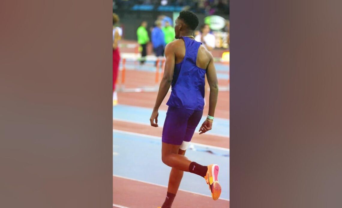 Jordan Diaz flies to 17.52m meet record in Madrid ‼️ #athletics #sports #spain #worldindoortour