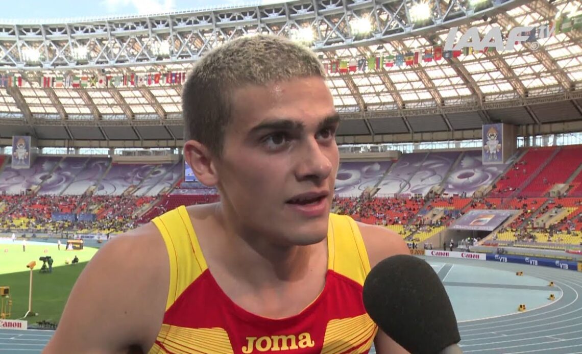 Moscow 2013 - Bruno HORTELANO ESP - 200m Hurdles Men - Heat 3