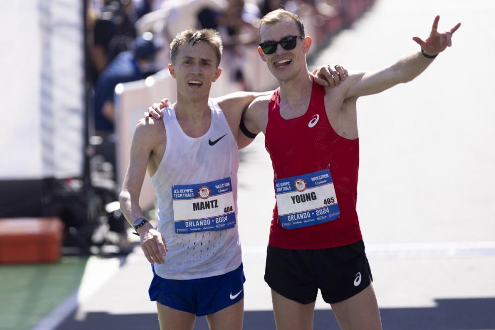 News - Mantz-Young Partnership Carries The Day In Men's Race At U.S. Marathon Trials
