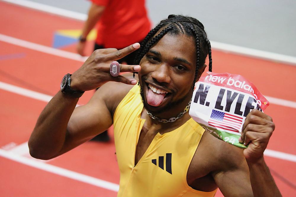 News - Noah Lyles' Dash One Of Five World-Leading Marks At New Balance Indoor Grand Prix