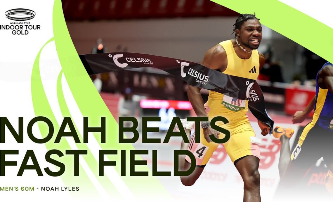 Noah Lyles storms to 6.44 over 60m | World Indoor Tour 2024