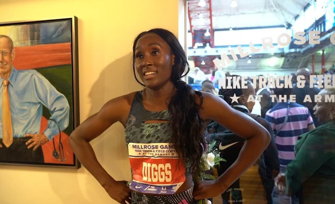 Talitha Diggs Runs First 300m As Pro In 36.21 At Millrose Games 2024