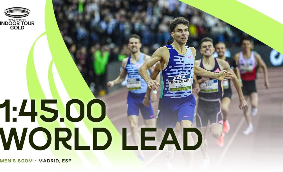 Tecuceanu powers to 800m world lead World Indoor Tour 2024 VCP