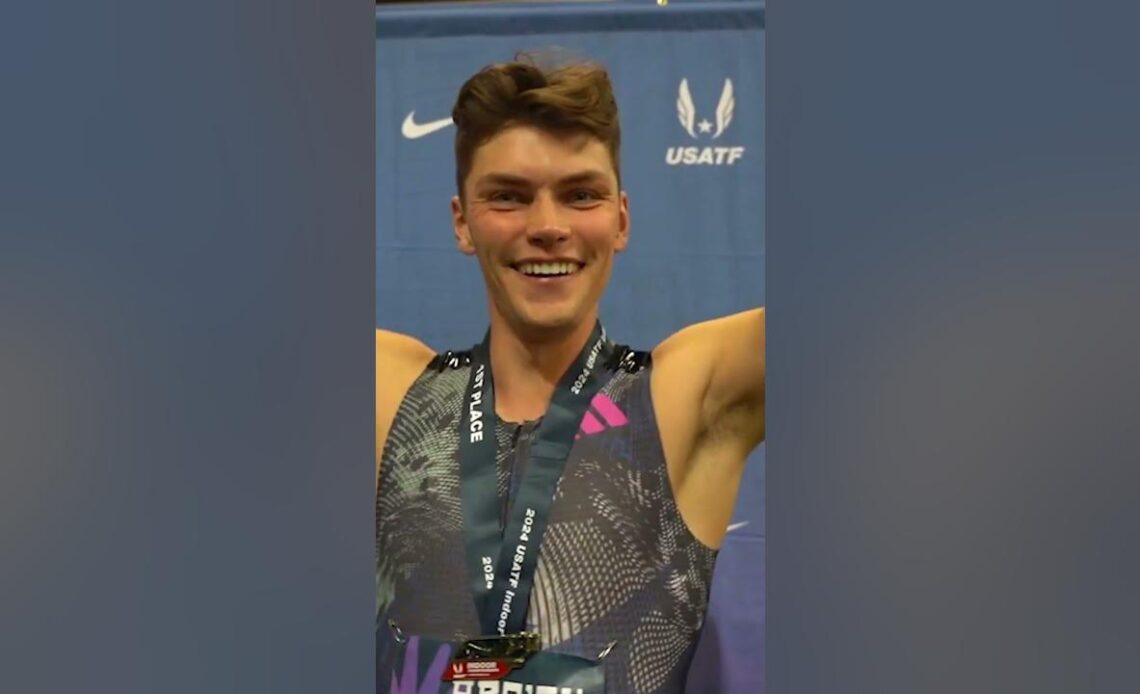 Trey Cunningham Wins First USATF Indoor Title!