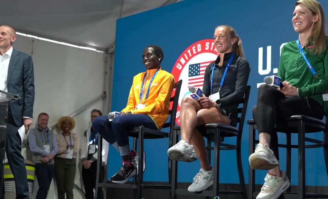 U.S. Olympic Marathon Trials 2024 Women's Press Conference VCP Athletics