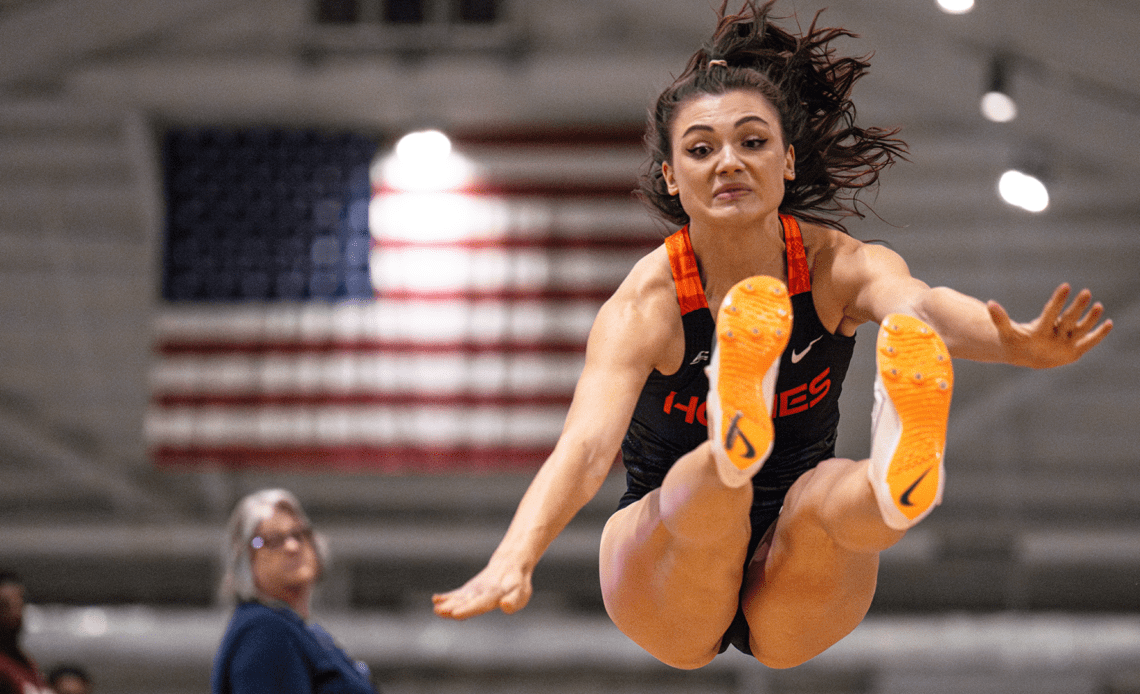 Victoria Gorlova breaks long jump school record