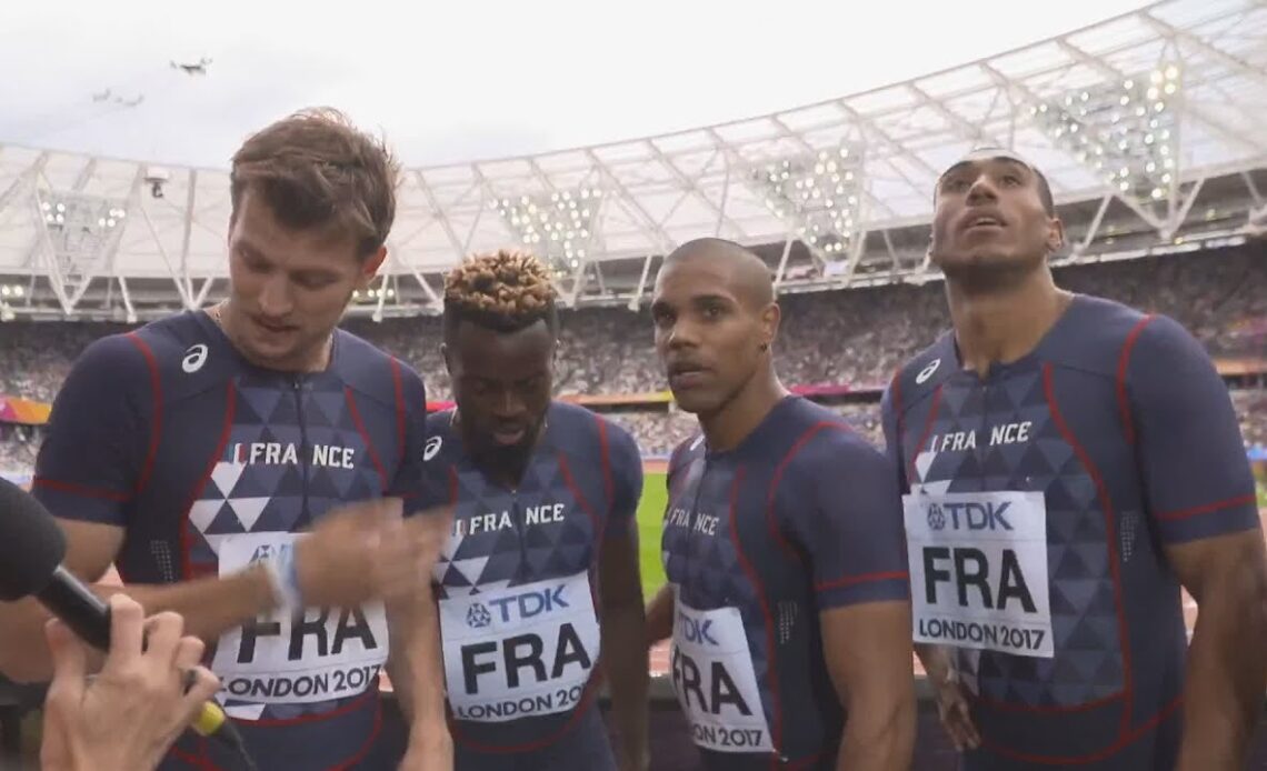 WCH 2017 London –Team France 4X100 Metres relay Heat 2