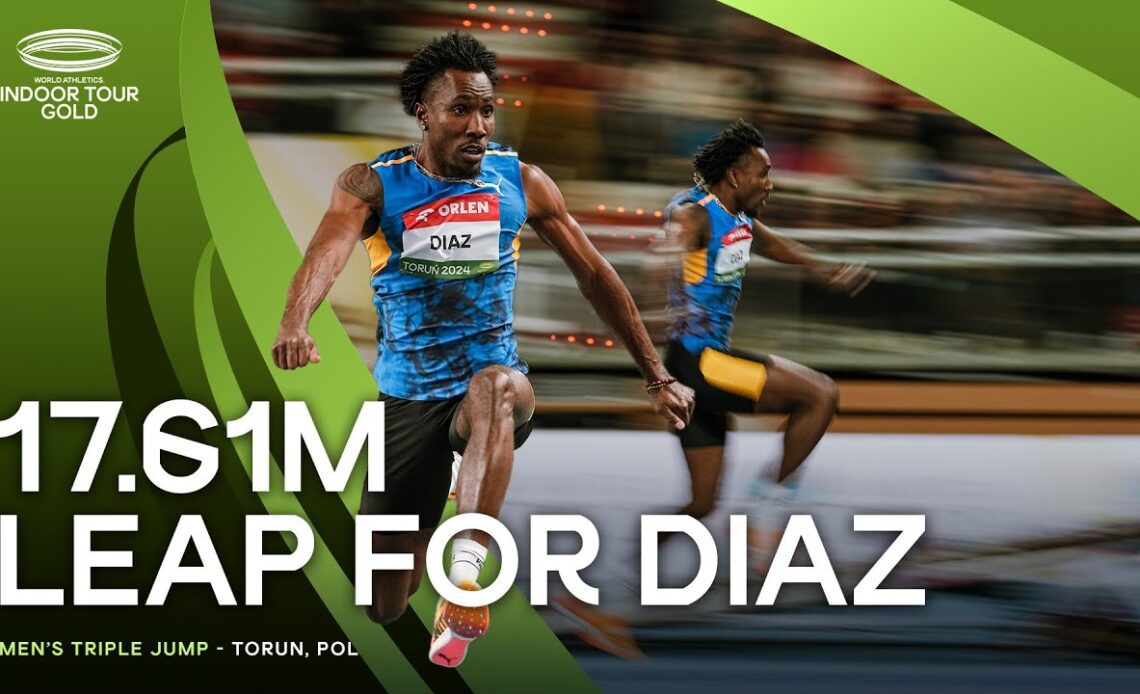 🇮🇹's Diaz flies out to world-leading triple jump | World Indoor Tour 2024