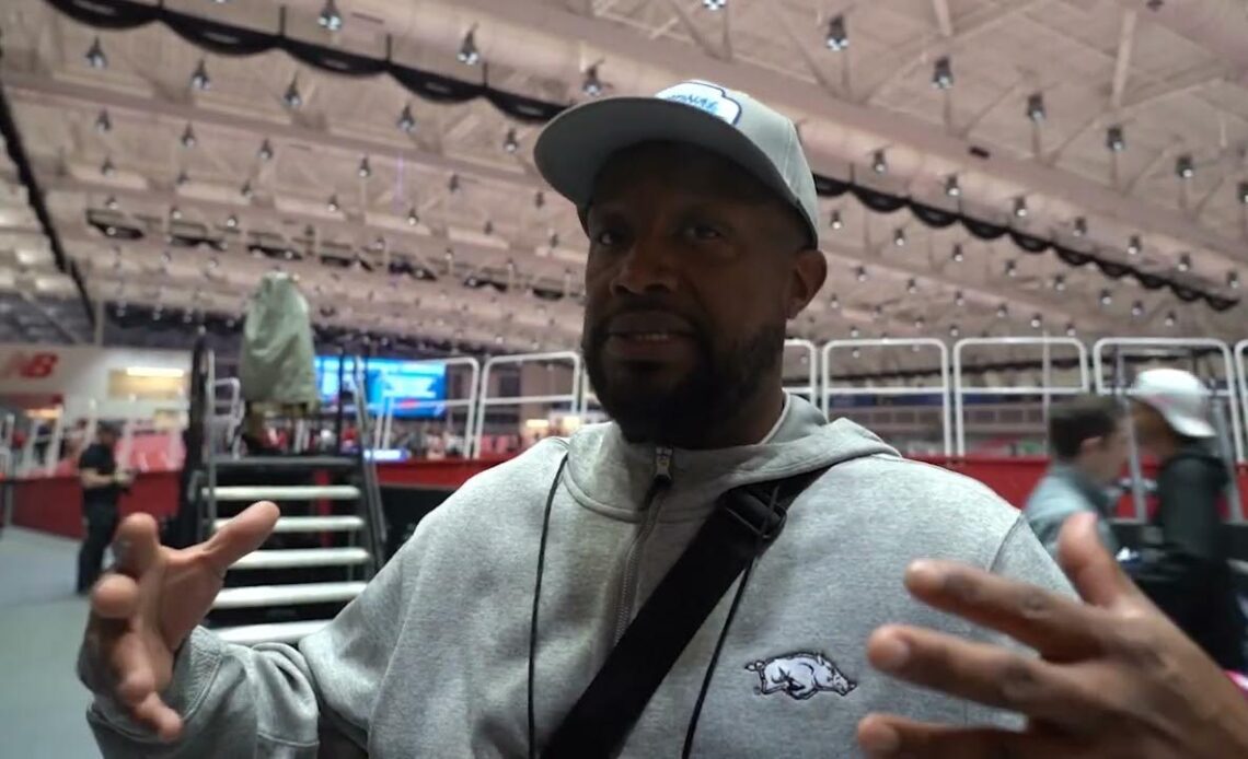 Coach Chris Johnson Reflects On Arkansas Winning Women's Team Title At NCAA Indoor Championships
