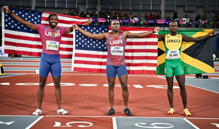 Coleman beats Lyles in world indoor 60m head-to-head