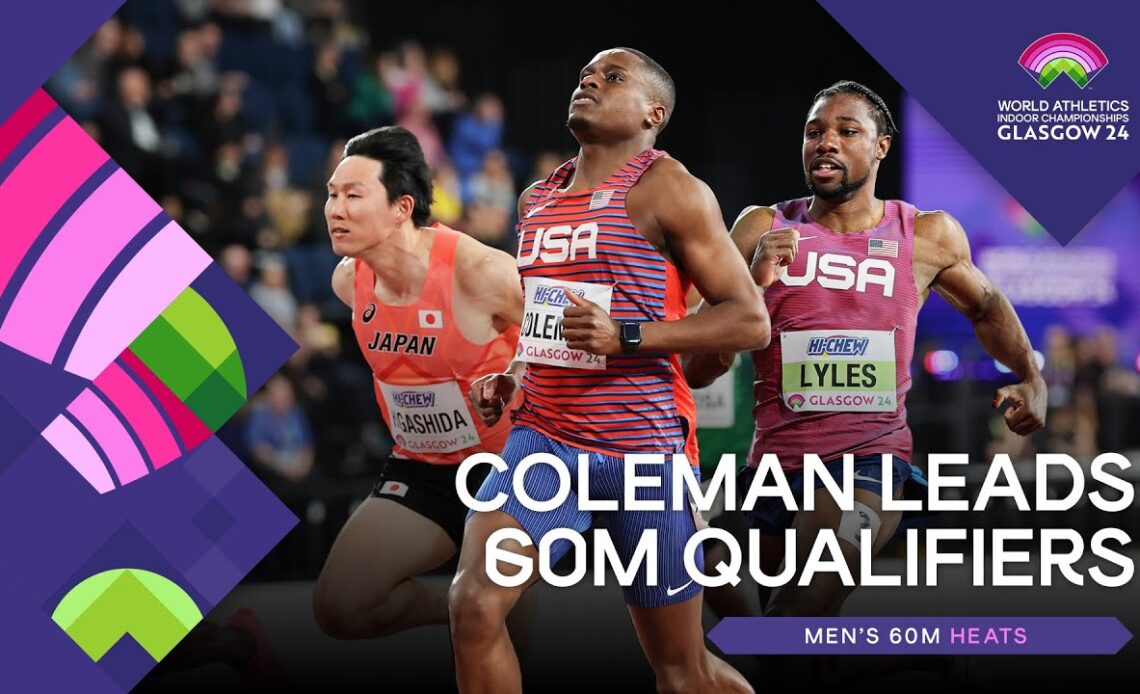 Coleman leads 60m qualifiers in 6.49 | World Indoor Championships Glasgow 24