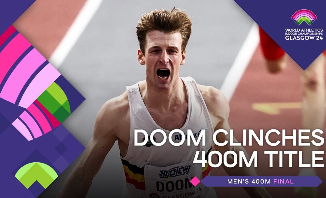 Doom upsets Warholm in the men's 400m final  | World Indoor Championships Glasgow 24