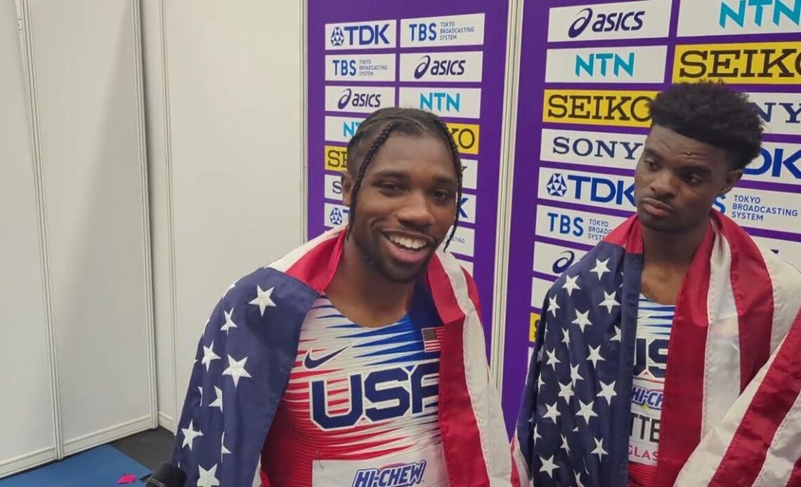 Noah Lyles Runs Third Leg On 4x4? U.S. Men Take Silver In 4x400m At ...