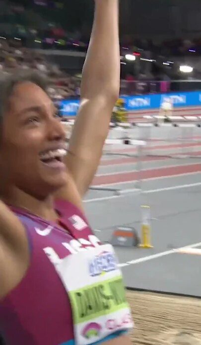 Tara Davis-Woodhall is a world champ ‼️ #athletics #longjump #usa #teamusa #glasgow #athlete