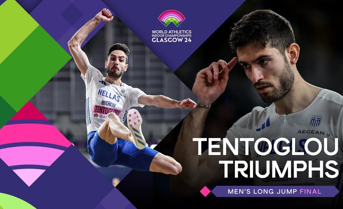 Tentoglou wins the long jump on countback 👀 | World Indoor Championships Glasgow 24
