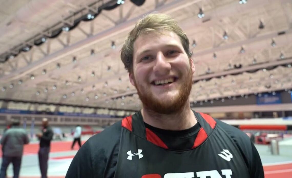 Trey Knight Launches PR In Weight Throw To Claim Silver At NCAA Indoor Track & Field Championships