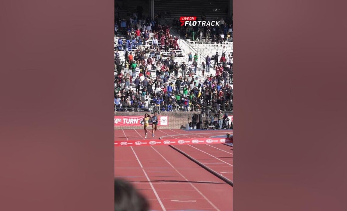 A PHYSICAL Battle In Championship Of America Girls 4x400m At Penn Relays