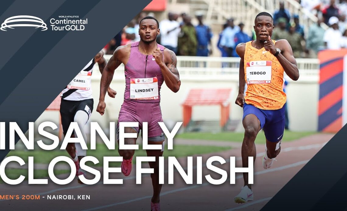 Lindsey beats Tebogo over 200m in 19.71 Continental Tour Gold 2024