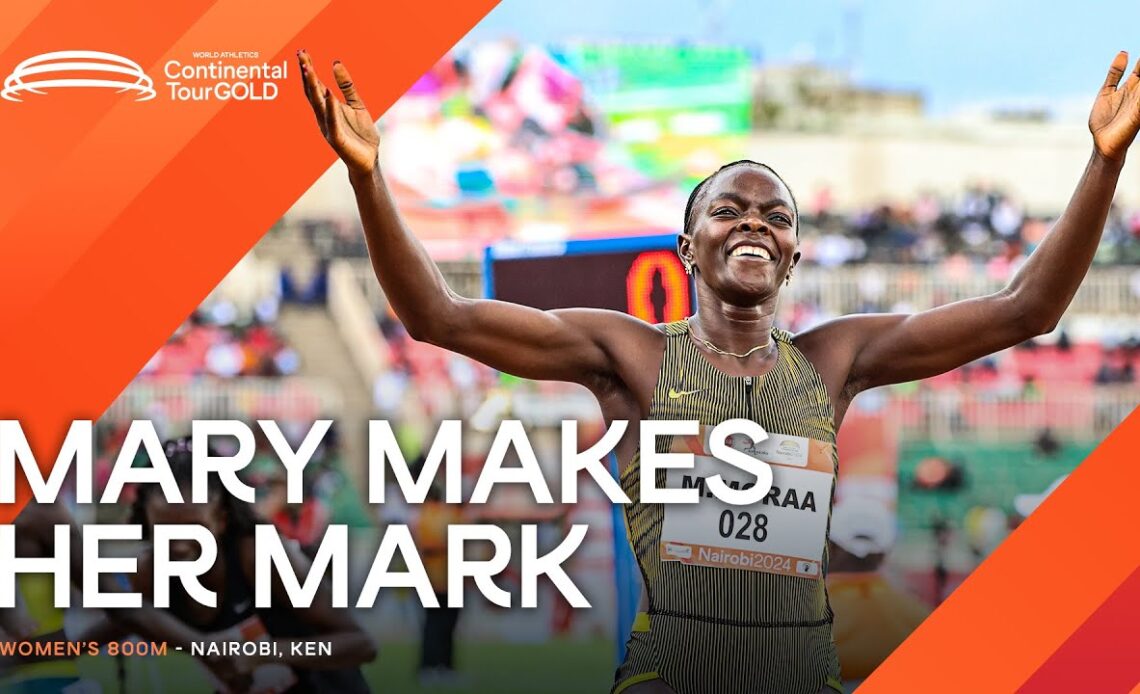 Mary Moraa dominates women's 800m with world-leading time | Continental Tour Gold 2024