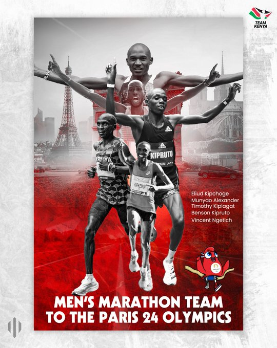 Three sub-2:03 runners lead Kenya’s men’s marathon squad to Paris Olympics