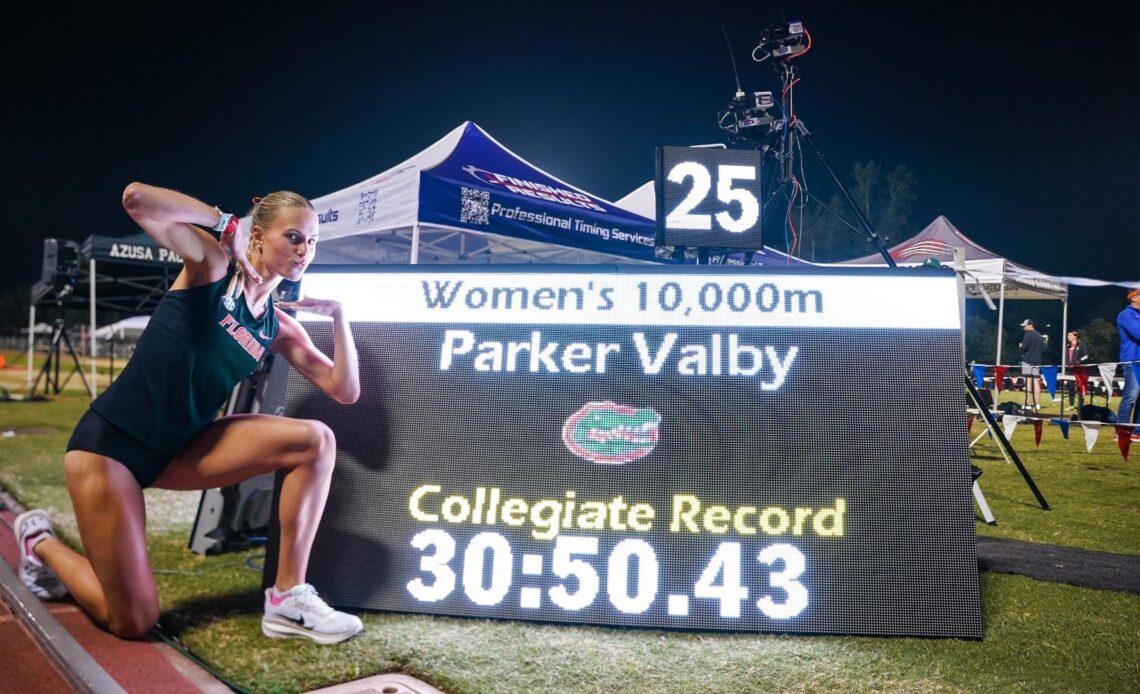 Valby Presented with National Athlete of the Week Honors after Setting Second NCAA Record