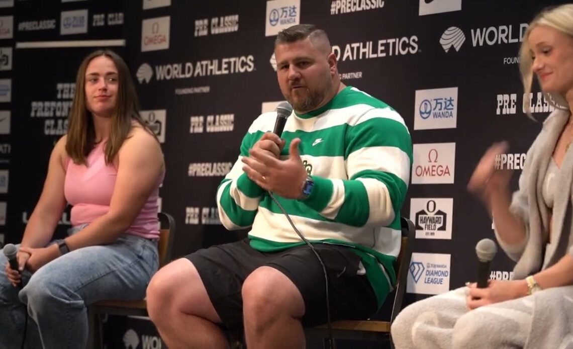 2024 Prefontaine Classic Field Event Press Conference | Katie Moon, Joe Kovacs, and Company