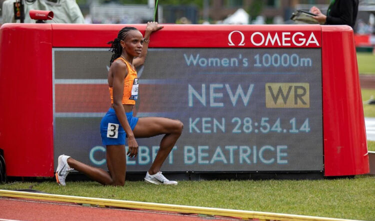 Beatrice Chebet smashes world 10,000m record