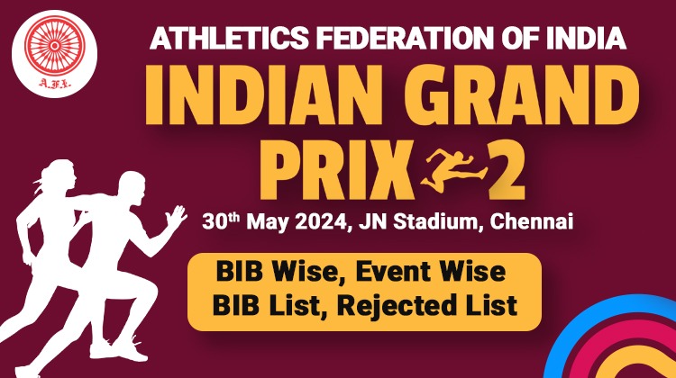 Indian Grand Prix Series 2024 – IGP 2 Bib & Rejected List