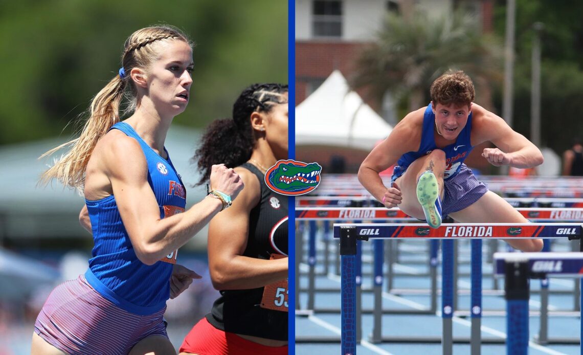 Jess Edwards and Joey Stravato Named to SEC Track & Field Community Service Team