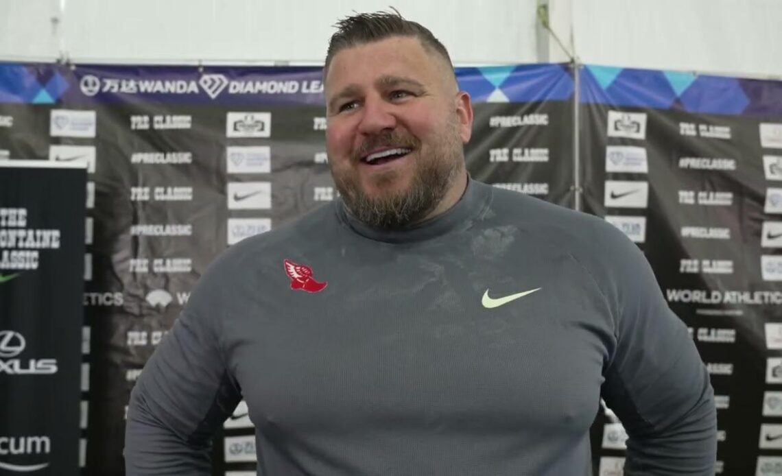 Joe Kovacs Throws World Lead 23.13m To Win 2024 Prefontaine Classic Shot Put