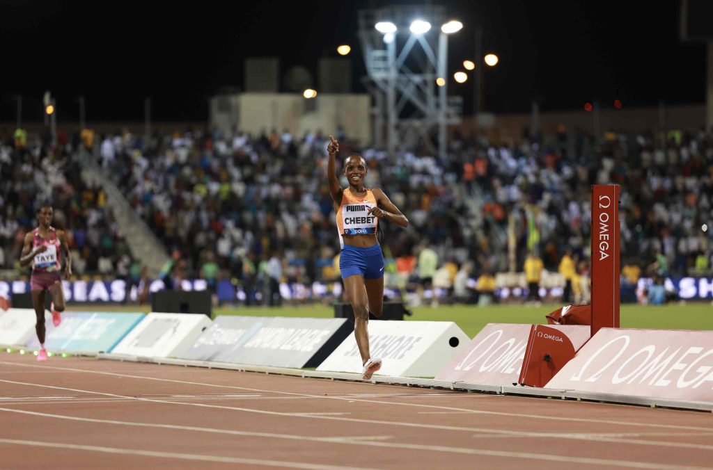 Moraa, Chebet and Hailu glittered like Diamonds in Doha