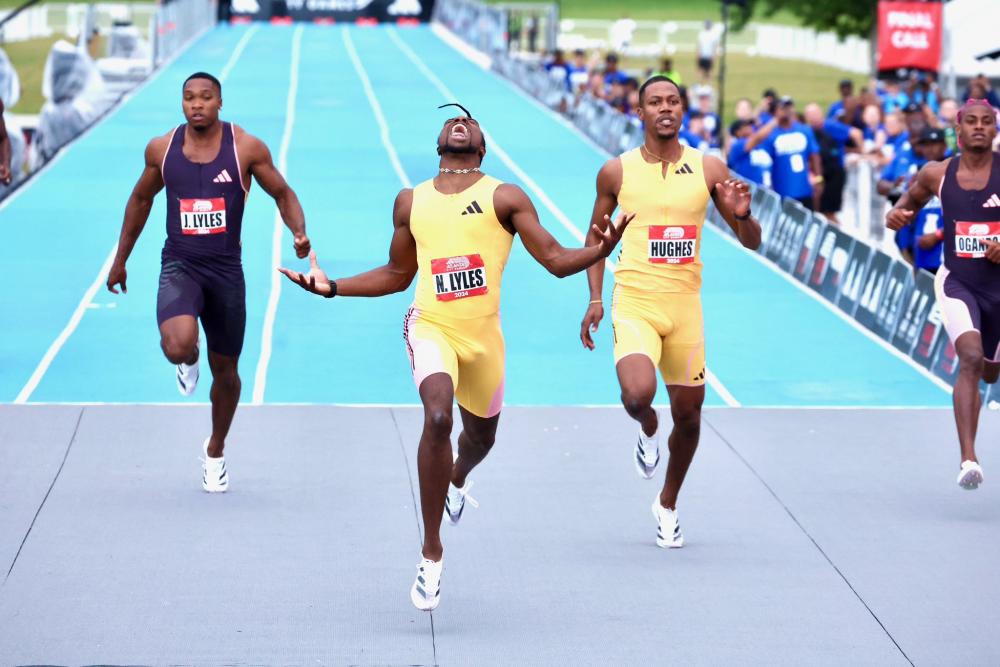 News - Noah Lyles Matches American Record In 150 At Atlanta City Games