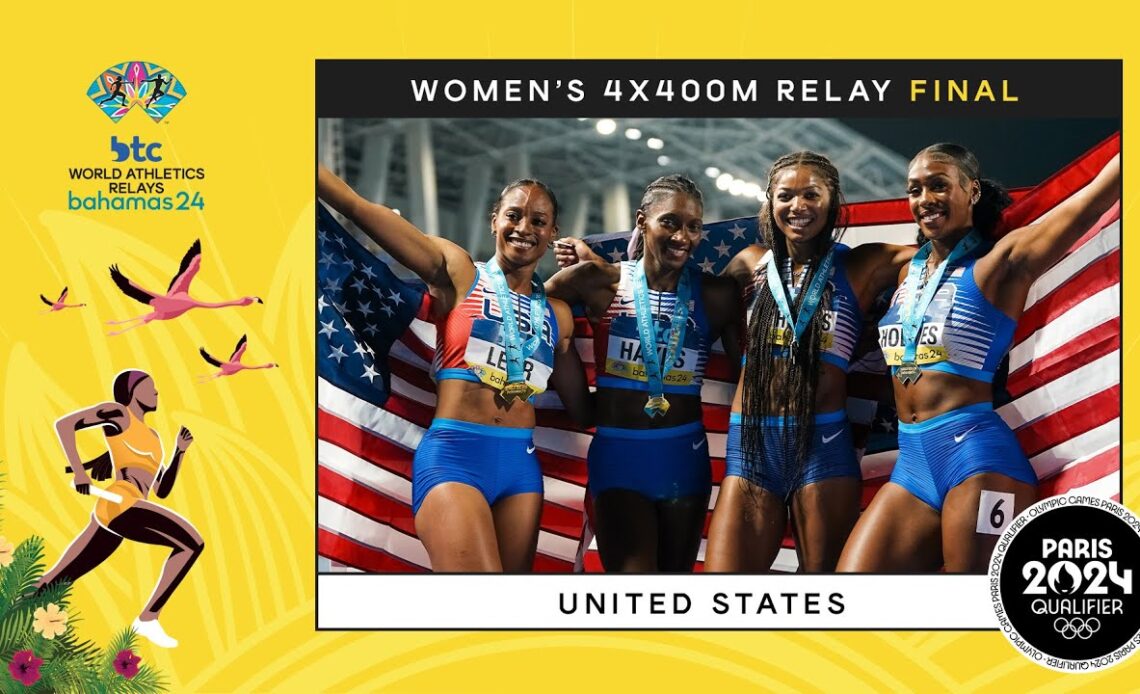 No one is stopping the US women in the 4x400m 😤 | World Athletics Relays Bahamas 24