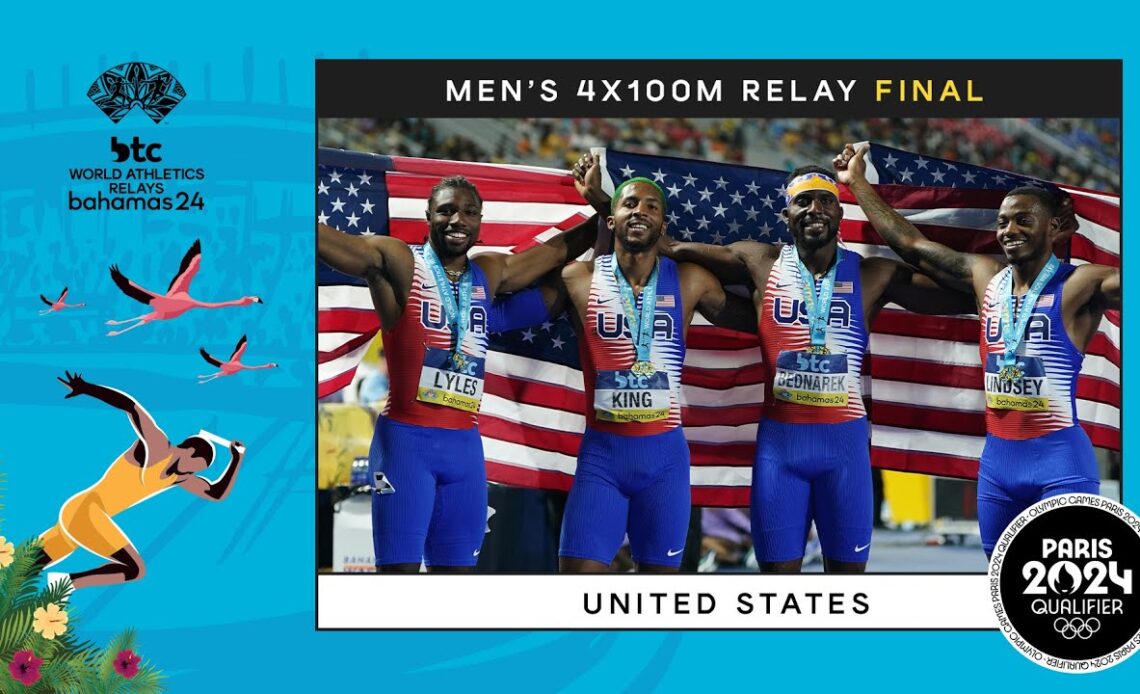Noah Lyles delivers for USA in the 4x100m | World Athletics Relays Bahamas 24