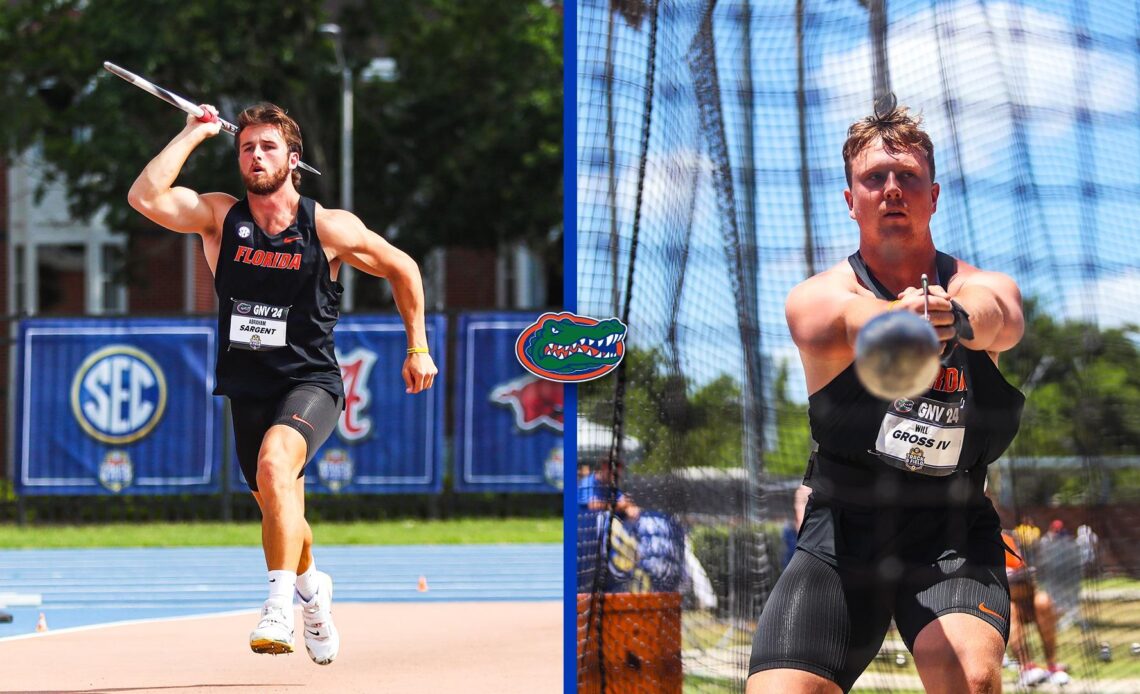 Sargent and Gross IV Capture Silver and Bronze on Day One of SEC Outdoor Championships; Four Gators Advance to Finals