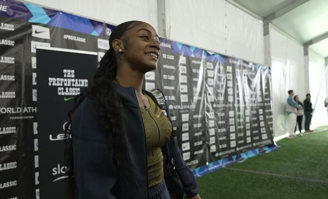 Sha'carri Richardson Is Happy With Her 10.83 100m Win at The 2024 Prefontaine Classic