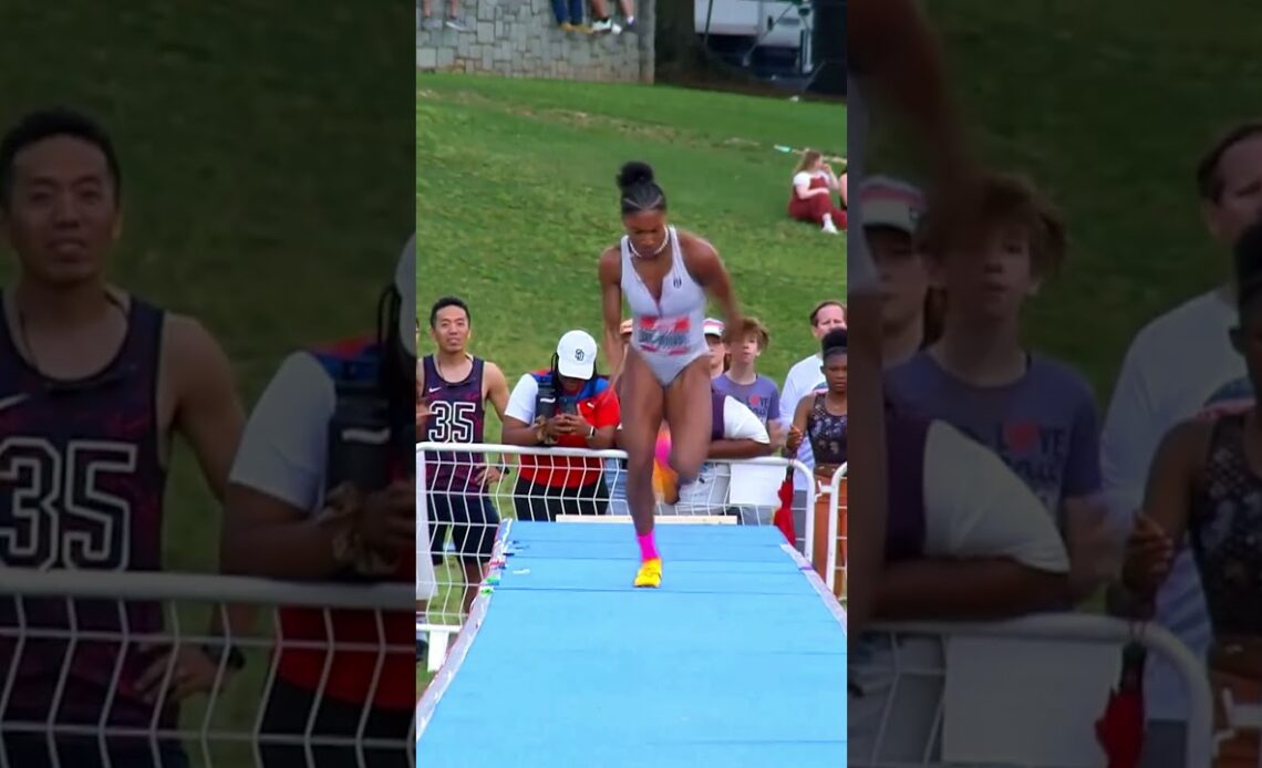 Tara Davis-Woodhall flies to 7.17m in Atlanta 🔥 #sports #usa #longjump #athletics