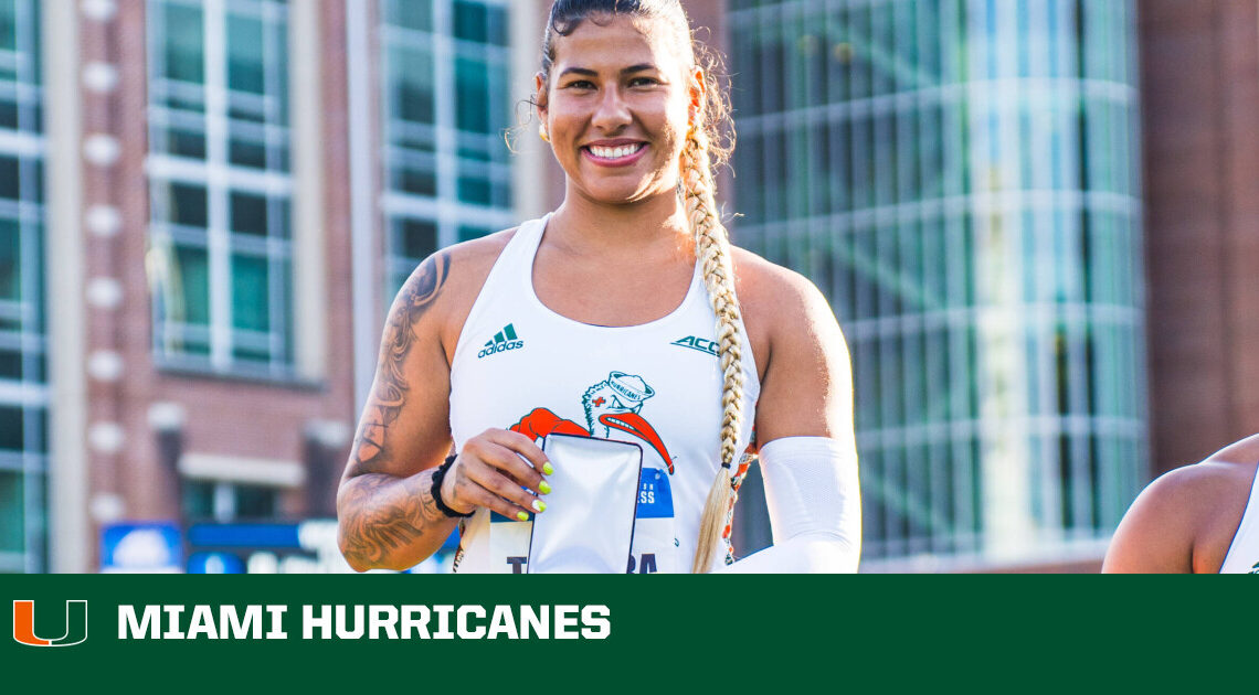 Teixeira Crowned ACC Champion Following Historic Javelin Performance – University of Miami Athletics