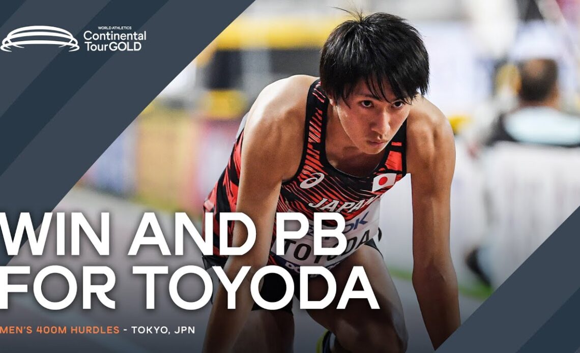 Toyoda dominates men's 400m hurdles | Continental Tour Gold 2024