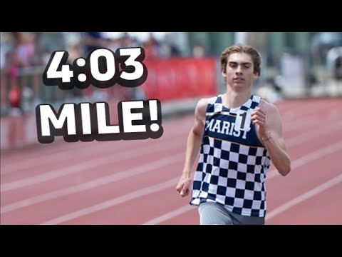 UNC Commit Tommy Latham Logs 4:03 Georgia State Mile Record At Atlanta Track Club Midtown Mile