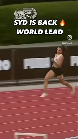 📣 WORLD LEAD by Sydney McLaughlin-Levrone, 52.70 in her first 400mH race since 2022! #trackandfield