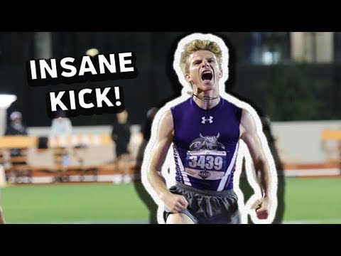 What Happened?! Huge Kick Out Of NOWHERE In Final Meters Of Texas UIL State 2A Boys 1,600m
