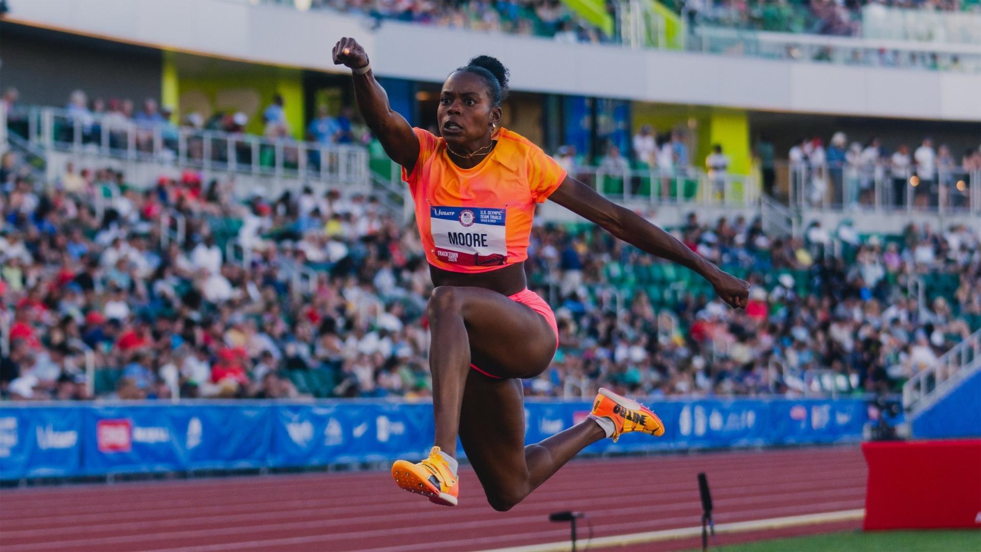 Jasmine Moore Crowned U.S. Triple Jump Champion, Secures Spot in Paris